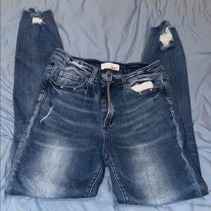 Trendy Distressed Denim Jeans